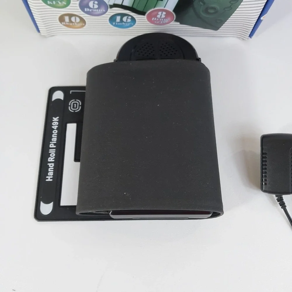 Elegance 49 Key Hand Roll Up Piano Battery‎ Power With Power Cord